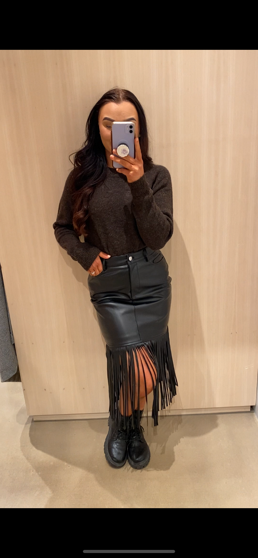 VIPRANA Short Skirt - Black Beauty